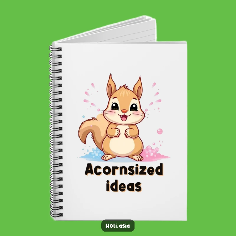 Funny Squirrel Powder Party Notebook: Colorful Notes, Creative Journal, Perfect Gift!